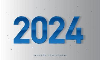 Conception de fond de bonne année 2024. vecteur