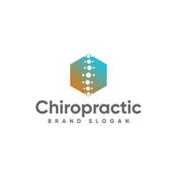 logo chiropratique avec vecteur premium design moderne