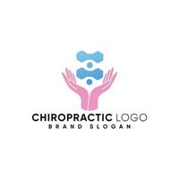 logo chiropratique avec vecteur premium design moderne