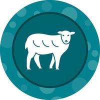 icône de glyphe de vecteur unique de mouton