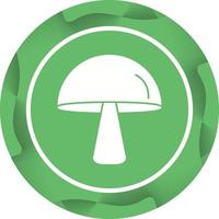 icône de glyphe de vecteur de champignon unique