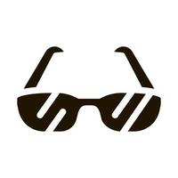 icône de glyphe d'équipement d'alpinisme de lunettes de sport vecteur