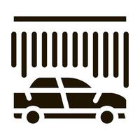 illustration de glyphe vectoriel icône de lavage de voiture en continu