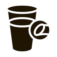 tasse eau douce icône vecteur glyphe illustration