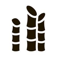 icône de canne agricole illustration vectorielle de glyphe vecteur