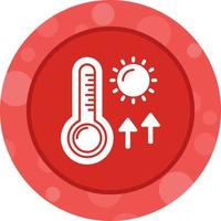 icône de vecteur de hautes températures