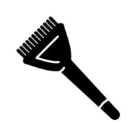 icône de vecteur de brosse de teinture pour les cheveux