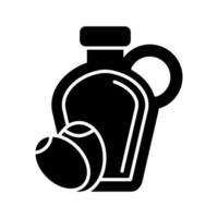 icône de vecteur d'huile d'olive