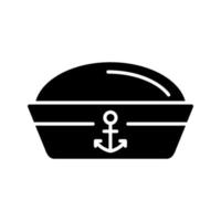 icône de vecteur de chapeau de marin