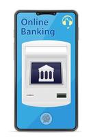 banque en ligne concept smartphone