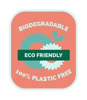 produit biodégradable écologique sans plastique vecteur