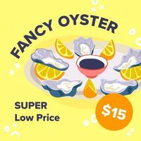 huître fantaisie prix super bas pour les plats de fruits de mer