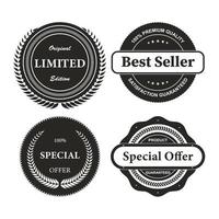 collection de badges vectoriels premium vecteur