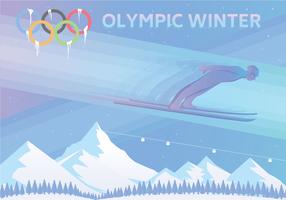 Jeux olympiques d'hiver vecteur