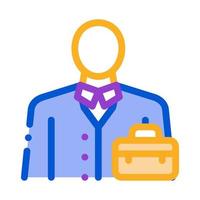 illustration vectorielle de l'icône de la profession d'homme d'affaires vecteur