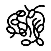 illustration vectorielle de l'icône des germes de soja vecteur