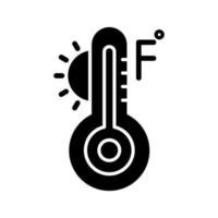 icône de vecteur fahrenheit