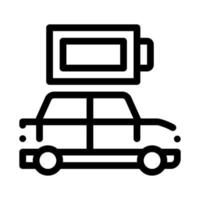 illustration vectorielle de l'icône de batterie pleine de voiture électro vecteur
