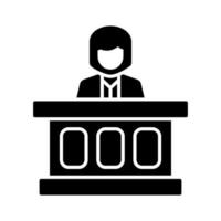 icône de vecteur de jury