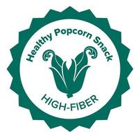 collation de pop-corn saine, emblème de repas riche en fibres vecteur