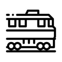 train, transport, icône, vecteur, contour, illustration vecteur