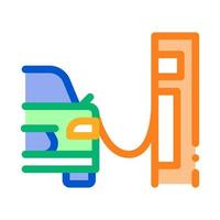 illustration vectorielle de l'icône de la voiture de ravitaillement en carburant vecteur