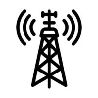 illustration vectorielle de l'icône de la tour de signal de navigation aérienne vecteur