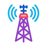 illustration vectorielle de l'icône de la tour de signal de navigation aérienne vecteur