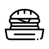 illustration vectorielle de l'icône de la restauration rapide burger vecteur
