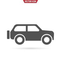 icône plate de voiture suv. notion de transport. illustration vectorielle isolée sur fond blanc. vecteur