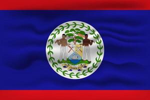 agitant le drapeau du pays belize. illustration vectorielle. vecteur