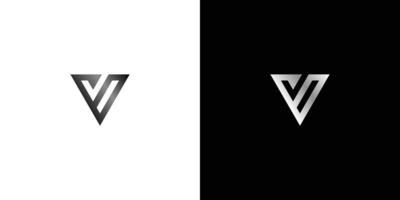 lettre initiale vb bv logo art minimaliste vecteur