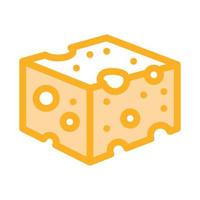 illustration vectorielle de l'icône de la barre de fromage grossier vecteur