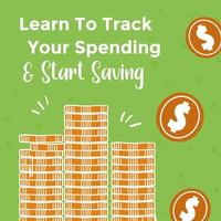 apprenez à suivre vos dépenses et commencez à épargner vecteur