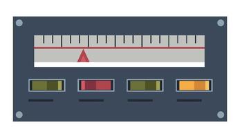 panneau avec mesure et commutateurs ou boutons vecteur