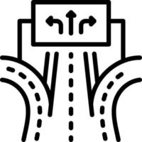icône de ligne pour les voies vecteur