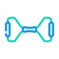 illustration vectorielle de l'icône de couleur de l'équipement de gymnastique de l'expandeur à main vecteur