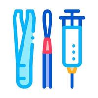 illustration vectorielle de l'icône de l'instrument de traitement dermatologique vecteur