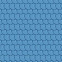 motif de cercle japonais sans soudure. répétez la tuile de cercle géométrique. illustration vectorielle. vecteur
