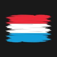 vecteur de brosse drapeau luxembourgeois