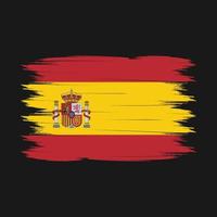 vecteur de brosse drapeau espagne