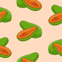 illustration vectorielle de papaye premium pattern vecteur
