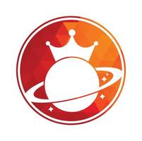 création de logo vectoriel planète roi.