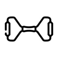 Illustration vectorielle de l'icône de la ligne d'équipement de gymnastique de l'expandeur à main vecteur