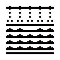 illustration vectorielle de l'icône du jardin d'arrosage vecteur