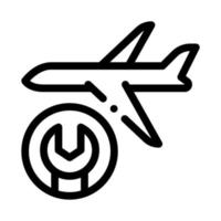 illustration vectorielle de l'icône de clé d'avion vecteur