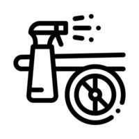 illustration vectorielle de l'icône du plan de pulvérisation de lavage vecteur
