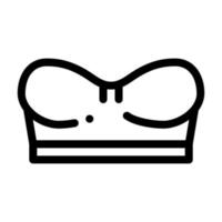 illustration de contour vectoriel icône soutien-gorge mini corset