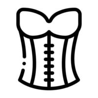 corset sous-vêtements icône vecteur contour illustration