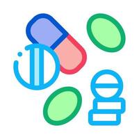 illustration vectorielle de l'icône de la pilule de médicament médical vecteur